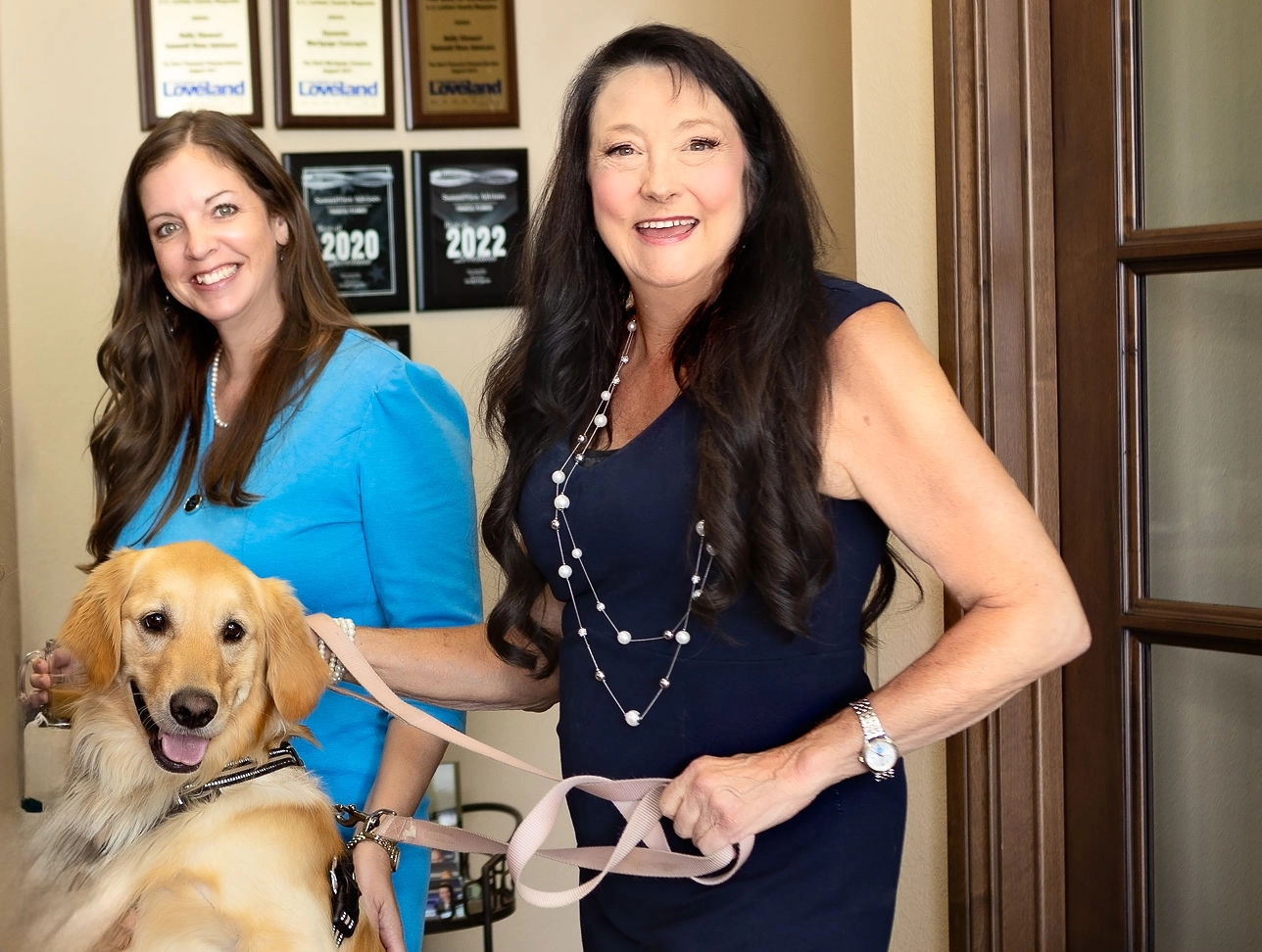 Alyssa, Kyla and Holly with Holly's dog